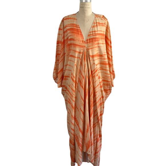 COS x Tabata Shibori Oversized Silk Caftan Dress Size EU 40‎ US 10 - Picture 1 of 11